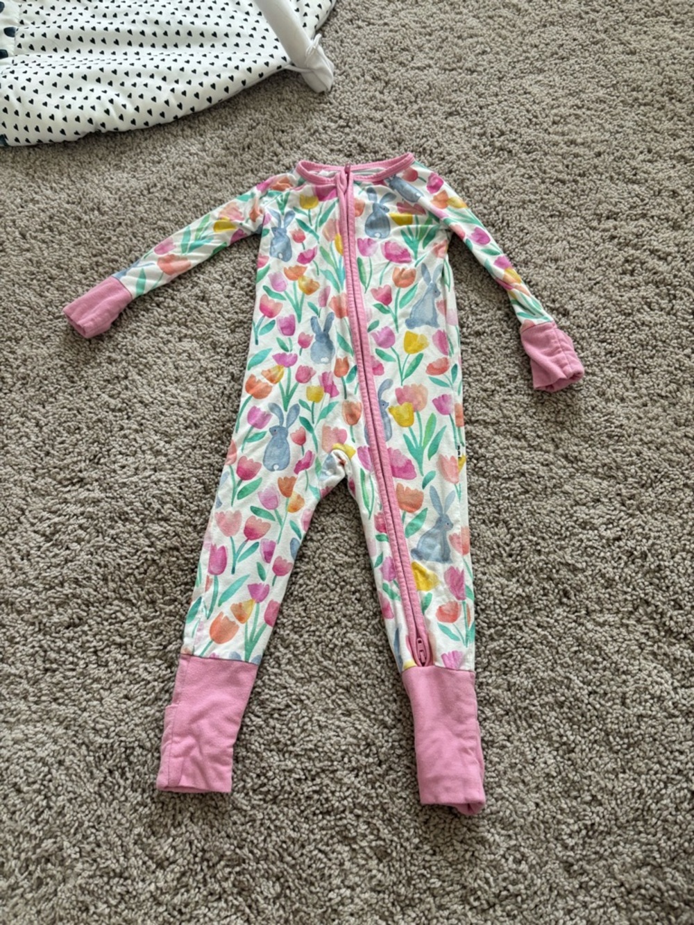 Little Sleepies Multicolor Floral Zip Sleep and Play One-Piece
